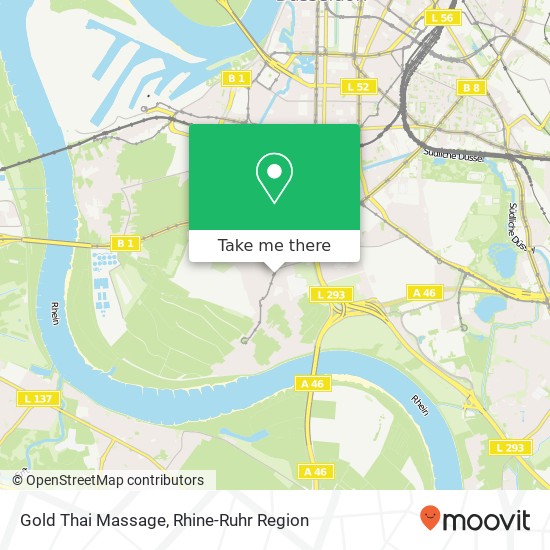 Gold Thai Massage map