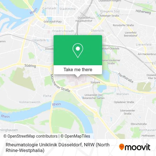 Rheumatologie Uniklinik Düsseldorf map
