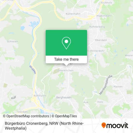 Карта Bürgerbüro Cronenberg