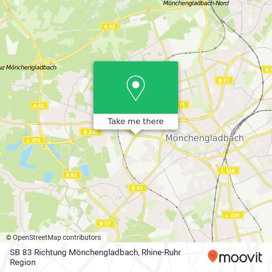 SB 83 Richtung Mönchengladbach map