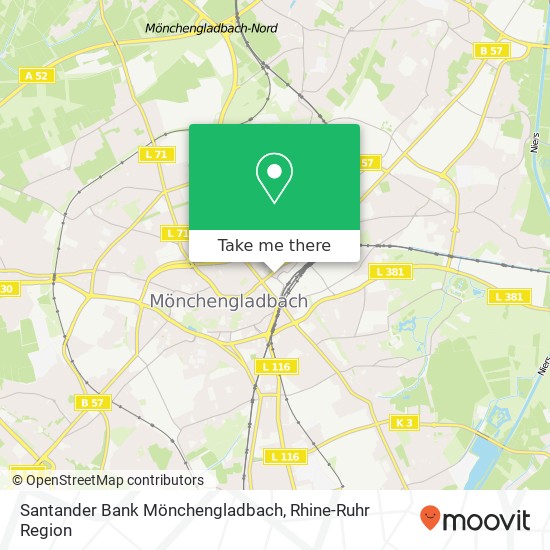 Карта Santander Bank Mönchengladbach