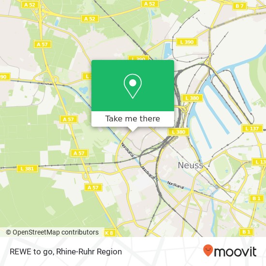 REWE to go map