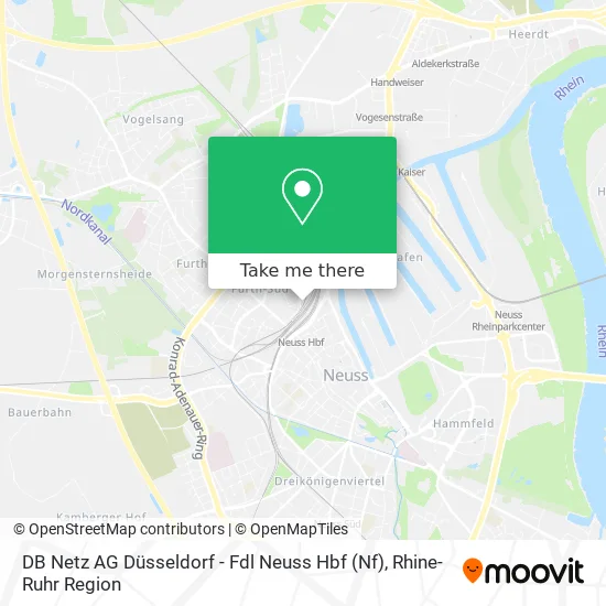 Карта DB Netz AG Düsseldorf - Fdl Neuss Hbf (Nf)