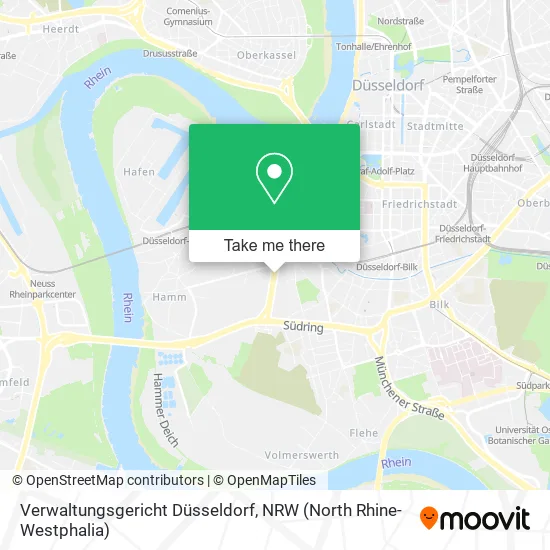 Verwaltungsgericht Düsseldorf map