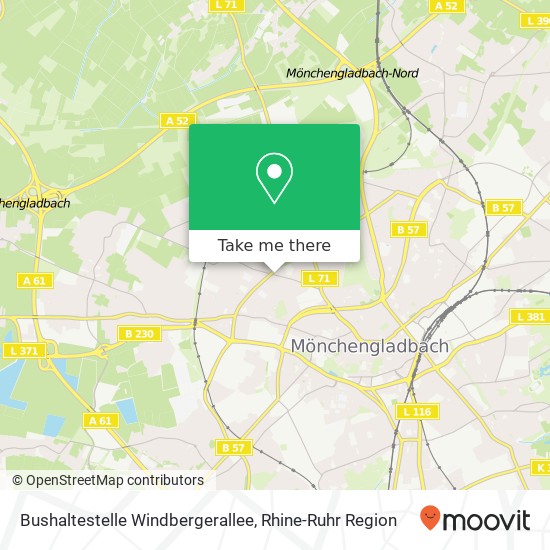 Bushaltestelle Windbergerallee map