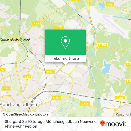 Shurgard Self-Storage Mönchengladbach Neuwerk map