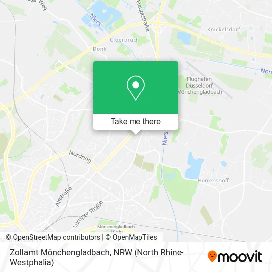 Карта Zollamt Mönchengladbach