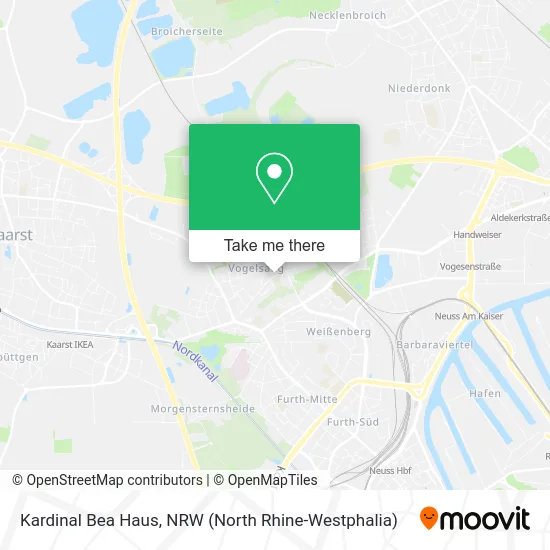 Kardinal Bea Haus map