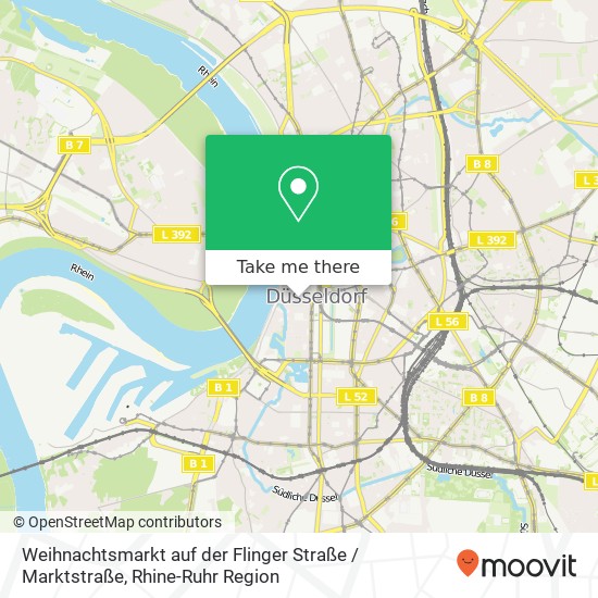 Weihnachtsmarkt auf der Flinger Straße / Marktstraße map