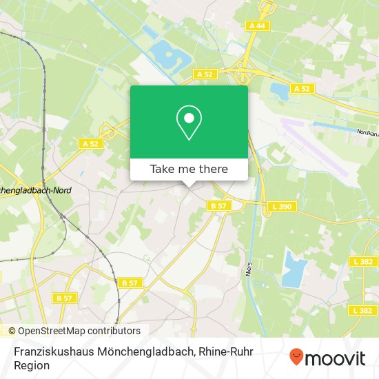 Franziskushaus Mönchengladbach map