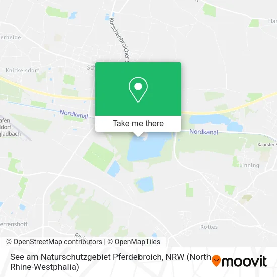 Карта See am Naturschutzgebiet Pferdebroich