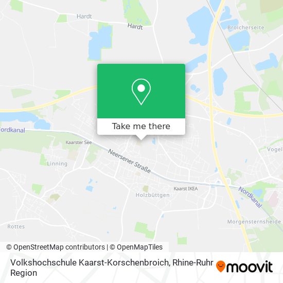 Volkshochschule Kaarst-Korschenbroich map