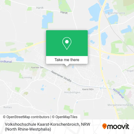 Карта Volkshochschule Kaarst-Korschenbroich