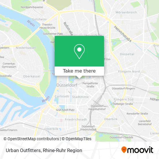 Карта Urban Outfitters