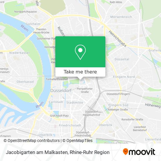 Jacobigarten am Malkasten map