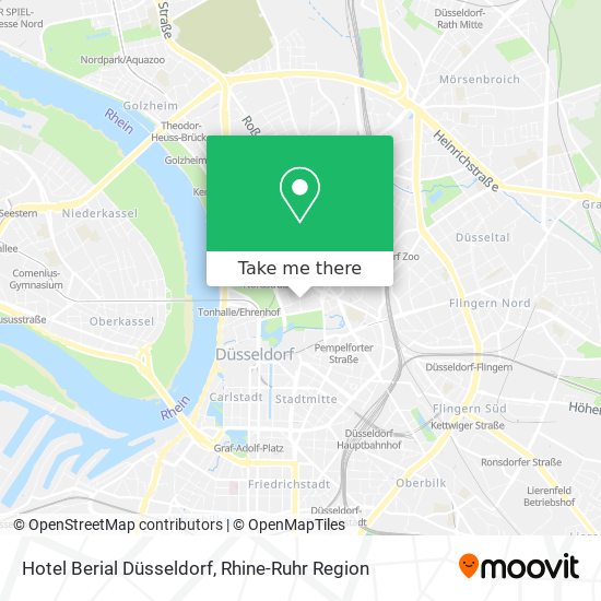 Hotel Berial Düsseldorf map