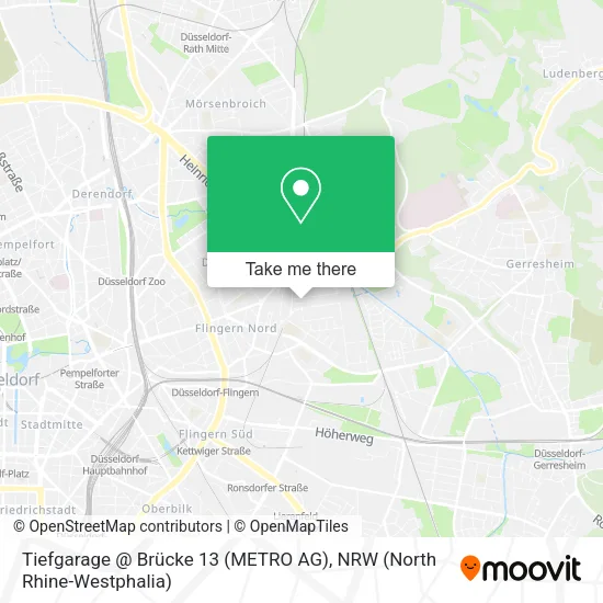 Карта Tiefgarage @ Brücke 13 (METRO AG)