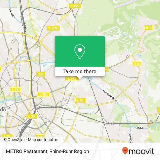 METRO Restaurant map