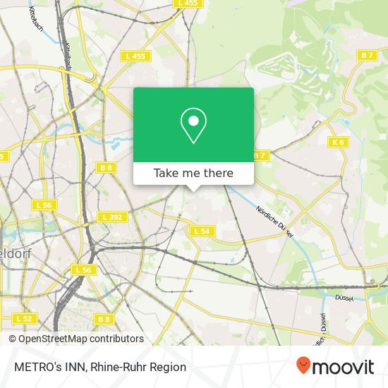METRO's INN map