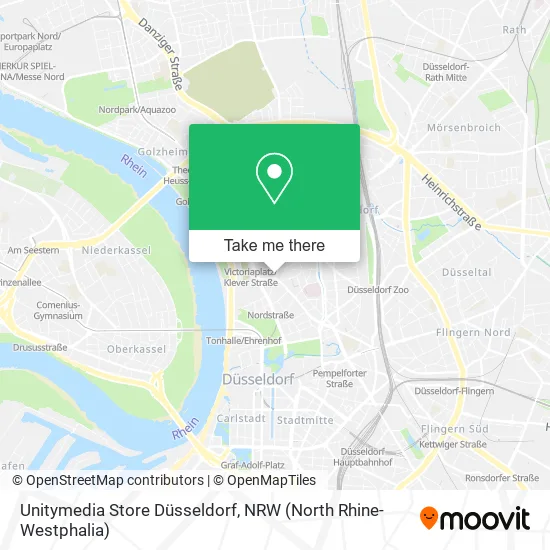 Карта Unitymedia Store Düsseldorf