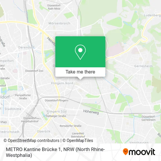 Карта METRO Kantine Brücke 1