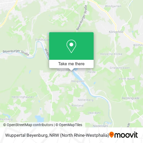 Карта Wuppertal Beyenburg