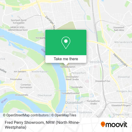 Карта Fred Perry Showroom