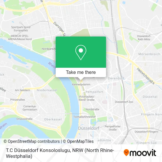 Карта T.C Düsseldorf Konsoloslugu