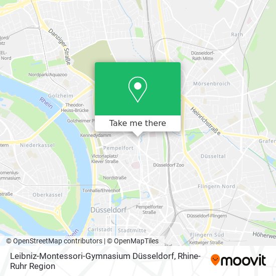 Leibniz-Montessori-Gymnasium Düsseldorf map