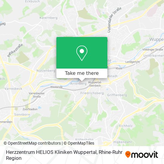 Карта Herzzentrum HELIOS Kliniken Wuppertal