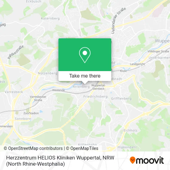 Herzzentrum HELIOS Kliniken Wuppertal map