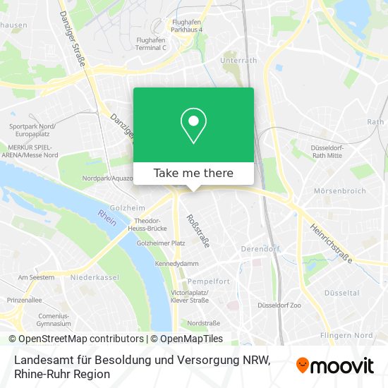 Landesamt für Besoldung und Versorgung NRW map