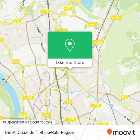 BimA Düsseldorf map