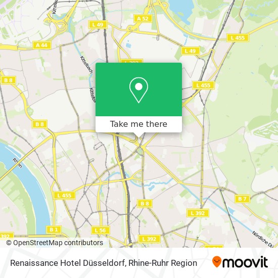 Renaissance Hotel Düsseldorf map