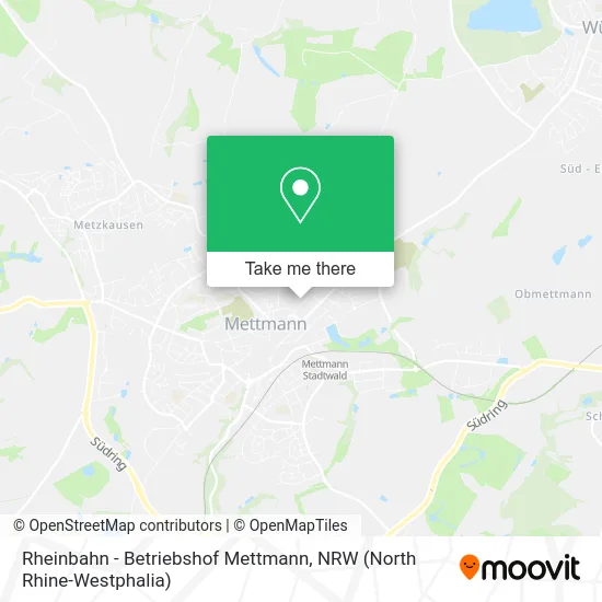 Rheinbahn - Betriebshof Mettmann map