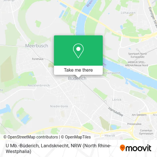Карта U Mb.-Büderich, Landsknecht