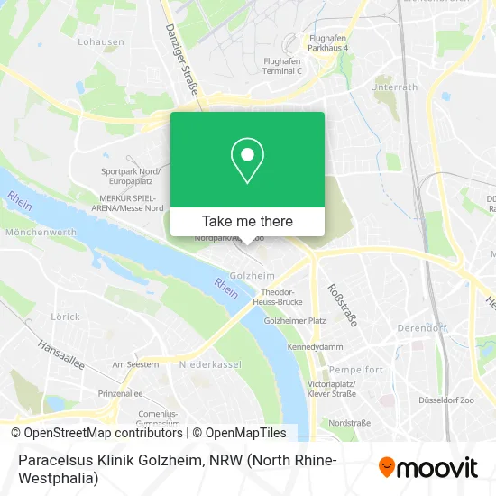 Paracelsus Klinik Golzheim map