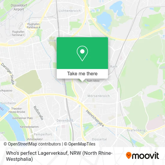 Who's perfect Lagerverkauf map