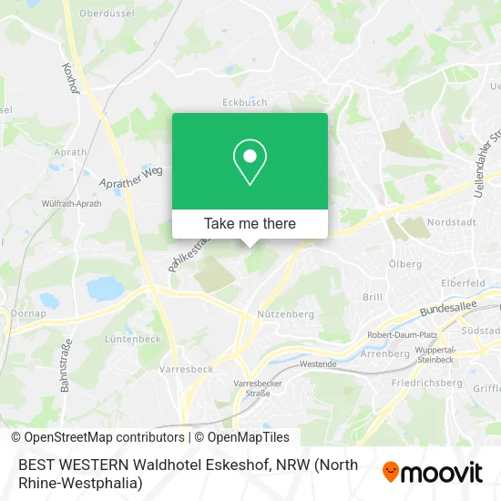 Карта BEST WESTERN Waldhotel Eskeshof