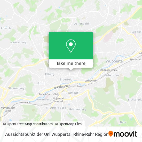 Aussichtspunkt der Uni Wuppertal map