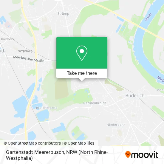 Карта Gartenstadt Meererbusch