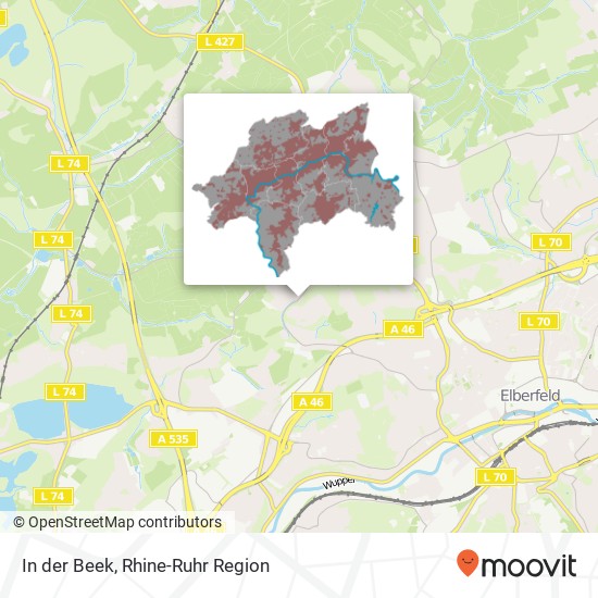 In der Beek map