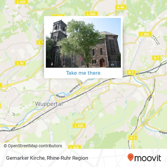 Gemarker Kirche map