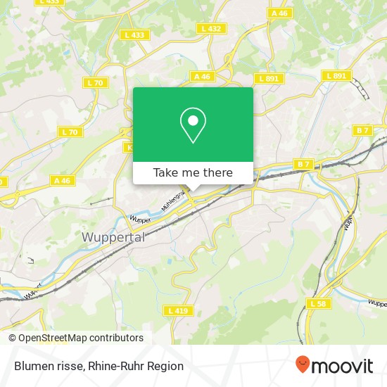 Blumen risse map