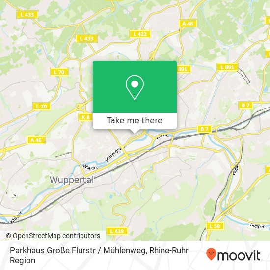 Parkhaus Große Flurstr / Mühlenweg map