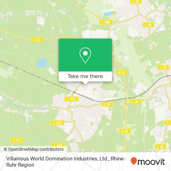 Villainous World Domination Industries, Ltd. map