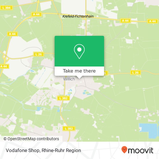 Vodafone Shop map