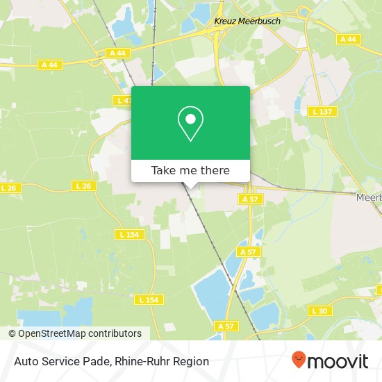 Auto Service Pade map