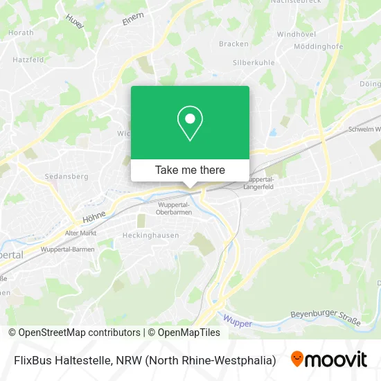 Карта FlixBus Haltestelle