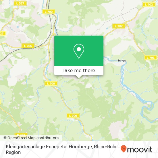 Kleingartenanlage Ennepetal Homberge map